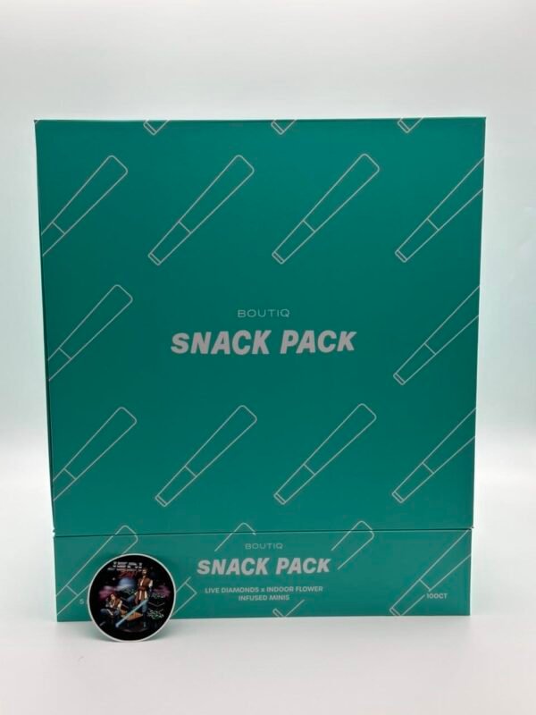 Boutiq Snack Pack Live Diamonds Infused Minis 100ct – Premium Indoor Flower Pre-Roll Pack