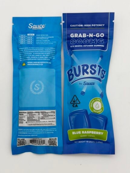 Buy Grab-N-Go Bursts 800MG THC Gummies by Sauce – High Potency Edibles