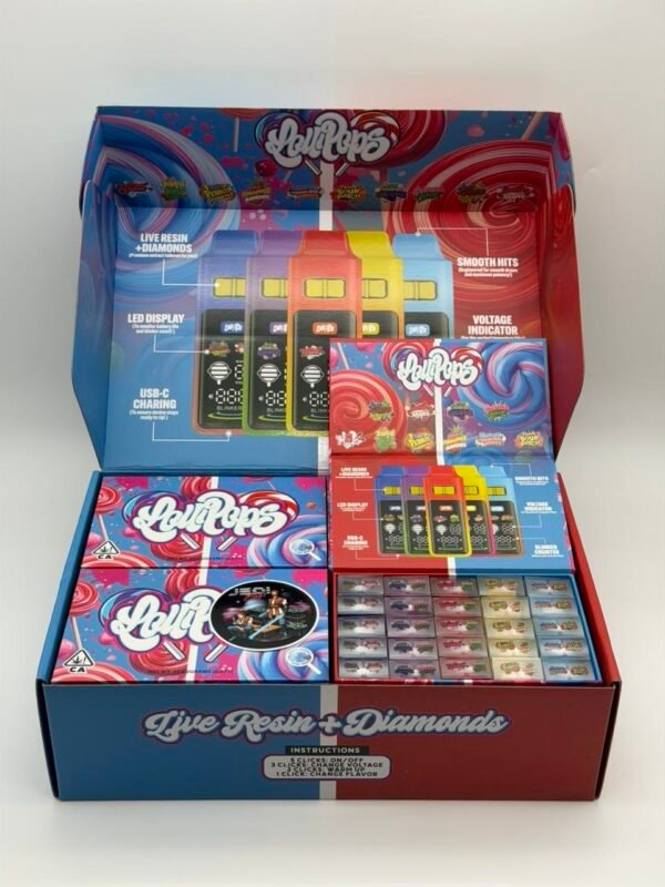 LolliPops 2G Disposable Vape Live Resin + Diamonds Dual Flavor | LED USB-C Vape