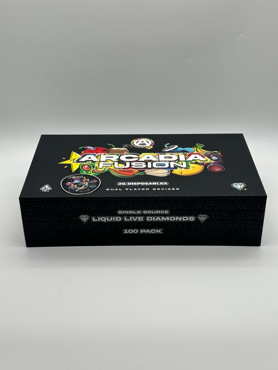 Arcadia Fusion Disposable Vape – Liquid Live Diamonds, Dual Flavor Device (100 Pack) Arcadia Fusion Disposable Vape – Liquid Live Diamonds, Dual Flavor Device (100 Pack)