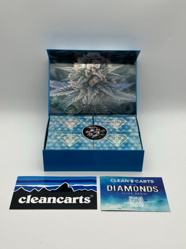 Clean Carts 2G Disposable Vape Carts Winter Blue Edition – 100 Pack Bulk