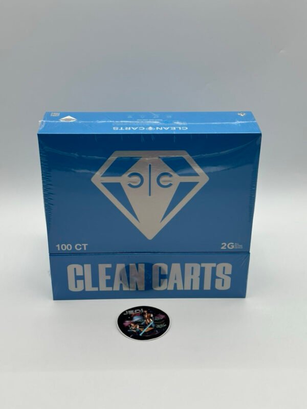 Clean Carts 2G Disposable Vape Carts Winter Blue Edition – 100 Pack Bulk