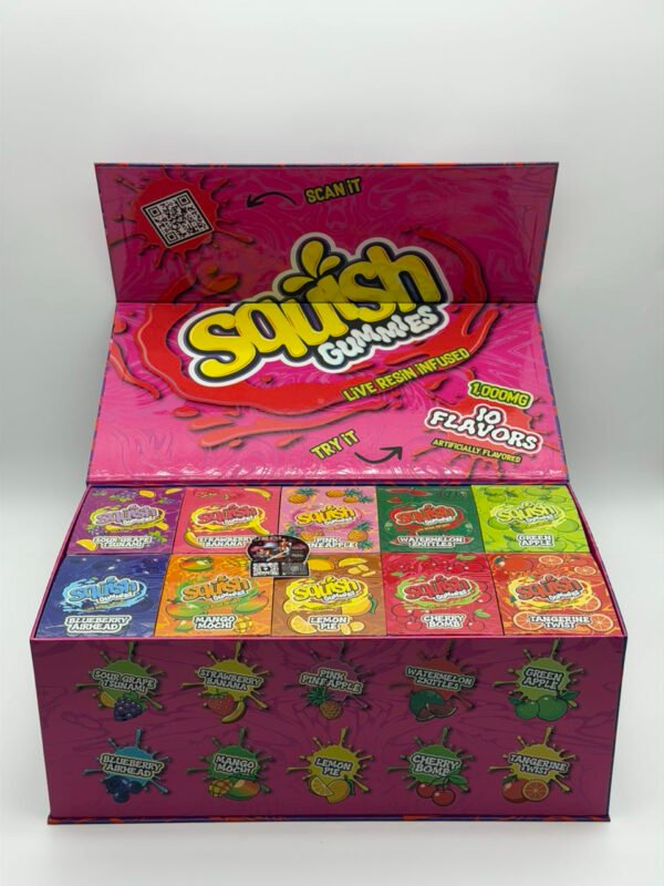 Squish 1000MG Live Resin Infused Gummies By Snooze