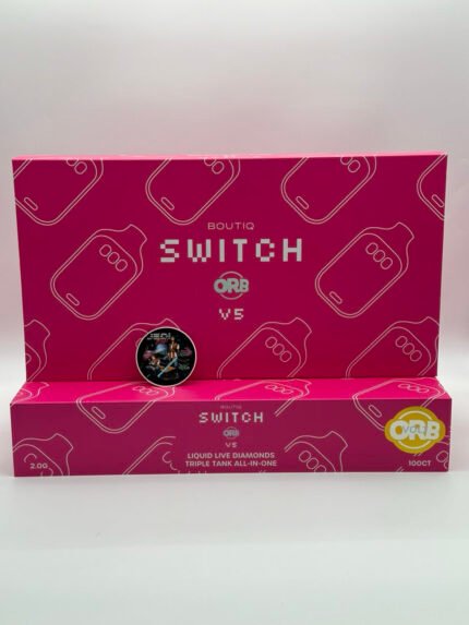 Boutiq Switch ORB V5 2G Disposable Vape | Liquid Live Diamonds Triple Tank